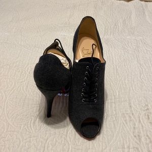Christian Louboutin Lady Derby 120 Flannel shoes